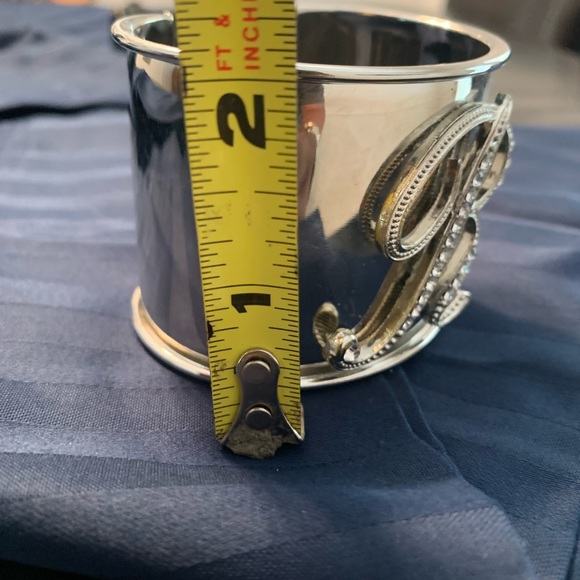 BLING D initial cuff bracelet - Picture 4 of 4